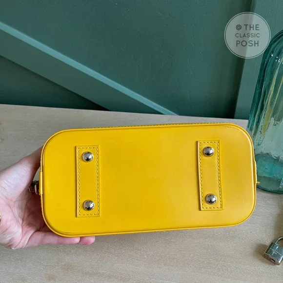 ❌SOLD❌Louis Vuitton BB Alma EPI Citron Yellow Leather Crossbody Bag - Picture 6 of 15